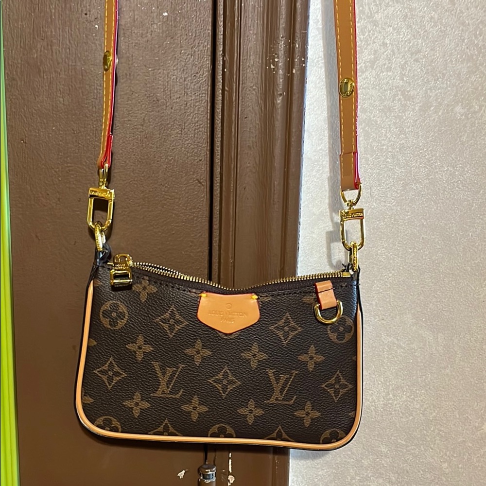 Brown monogram crossbody